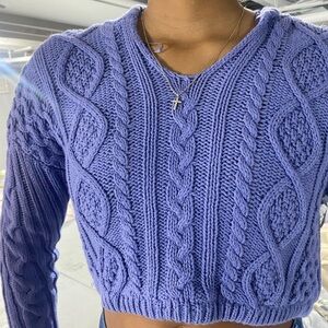 Violet knit sweater Aeropostale